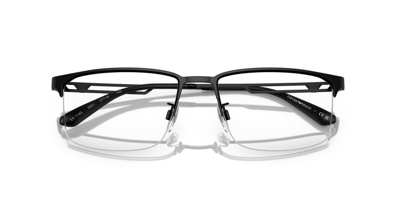 Emporio Armani EA1143 in Matte Black - Side View