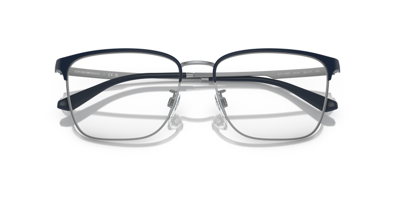 Emporio Armani EA1146D in Matte Blue/Silver / Demo Lens (3018) - Alternate View
