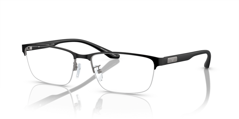 Emporio Armani EA1147 in Matte Gunmetal/Black - Front View