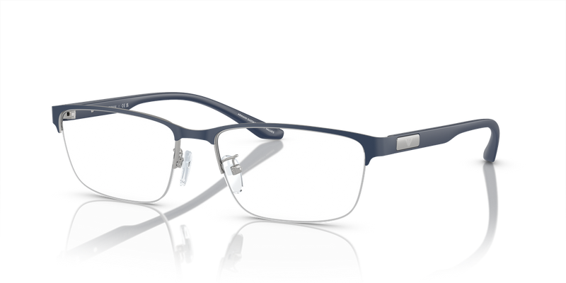 Emporio Armani EA1147 in Matte Silver/Bluette - Alternate View