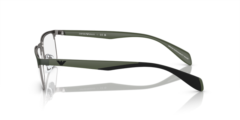 Emporio Armani EA1149 in Matte Gunmetal/Green / Demo Lens (3367) - Alternate View