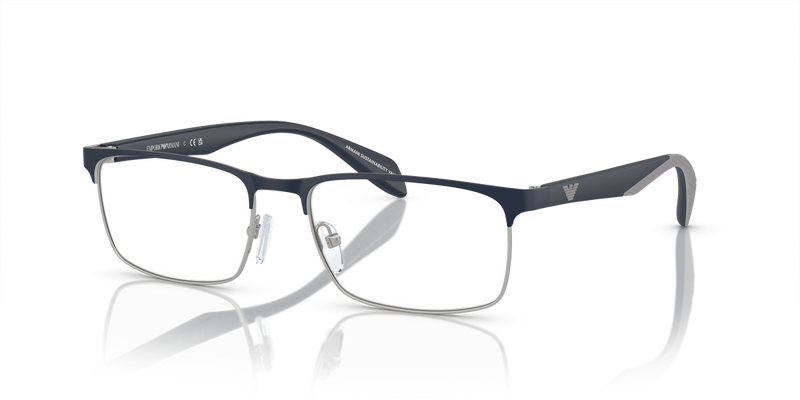 Emporio Armani EA1149 in Matte Silver/Blue / Demo Lens (3368) - Alternate View