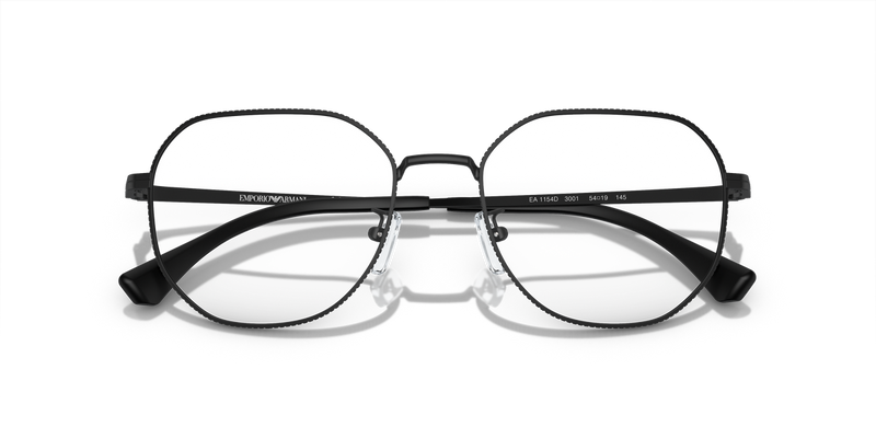 Emporio Armani EA1154D in Matte Black / Demo Lens (3001) - Side View