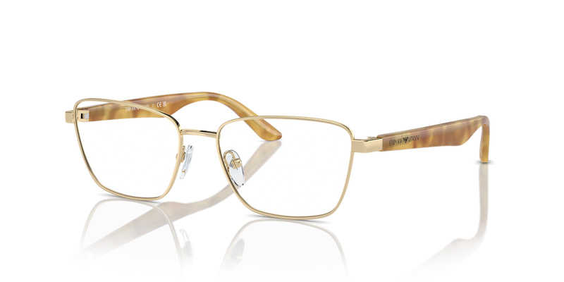 Emporio Armani EA1156 in Shiny Pale Gold - Front View