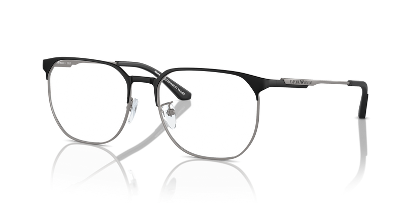 Emporio Armani EA1158D in Matte Black/Gunmetal / Demo Lens (3001) - Front View