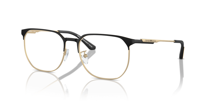 Emporio Armani EA1158D in Matte Pale Gold/Black / Demo Lens (3002) - Alternate View