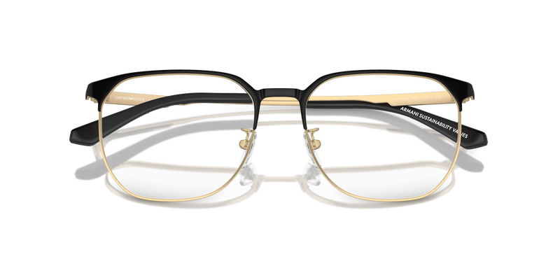 Emporio Armani EA1158D in Matte Pale Gold/Black / Demo Lens (3002) - Alternate View