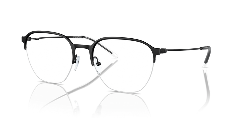 Emporio Armani EA1160 in Matte Black / Demo Lens (3001) - Front View