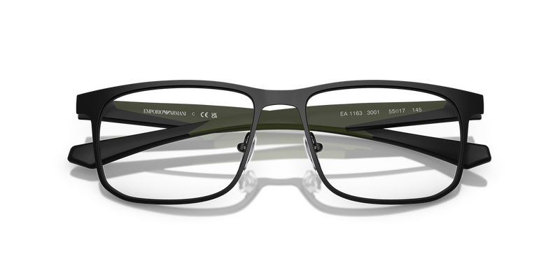 Emporio Armani EA1163 in Matte Black - Side View