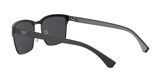 Emporio Armani EA2087 in Matte Black / Grey (301487) - Side View