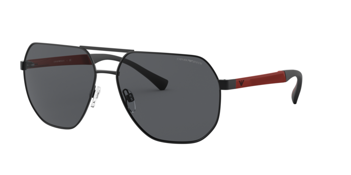 Emporio Armani EA2099D in Matte Black / Grey (333087) - Front View