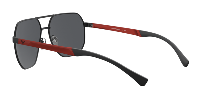 Emporio Armani EA2099D in Matte Black / Grey (333087) - Side View