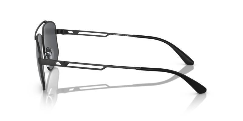 Emporio Armani EA2139 in Matte Black / Dark Grey (300187) - Back View