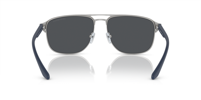 Emporio Armani EA2144 in Matte Silver/Bluette / Dark Grey (336887) - Alternate View
