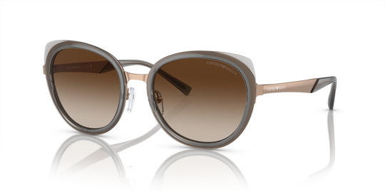 Emporio Armani EA2146 - Shiny Rose Gold / Gradient Brown (336113)
