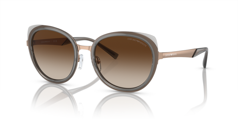 Emporio Armani EA2146 in Shiny Rose Gold - Front View