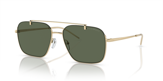 Emporio Armani EA2150 - Shiny Pale Gold / Dark Green (301371)