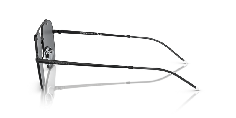 Emporio Armani EA2150 in Shiny Black / Light Grey Mirror Black (30146G) - Alternate View