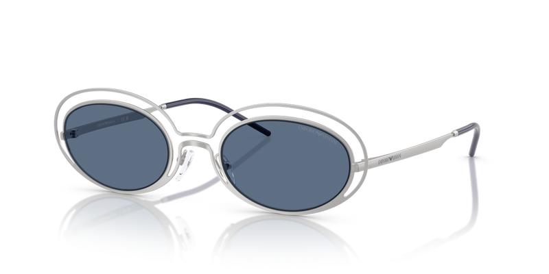 Emporio Armani EA2160 in Matte Silver / Dark Blue (304580) - Alternate View
