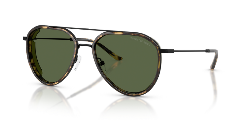 Emporio Armani EA2163 in Matte Black / Dark Green (300171) - Front View