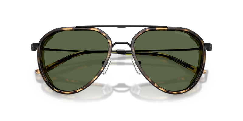Emporio Armani EA2163 in Matte Black / Dark Green (300171) - Side View