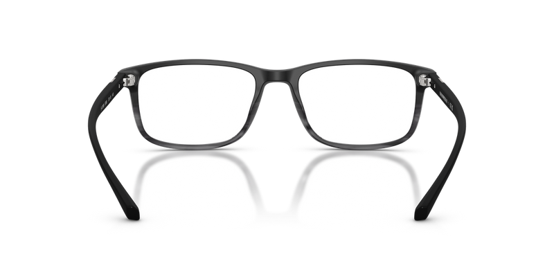 Emporio Armani EA3098 in Matte Black & Striped Grey / Demo Lens (5566) - Alternate View