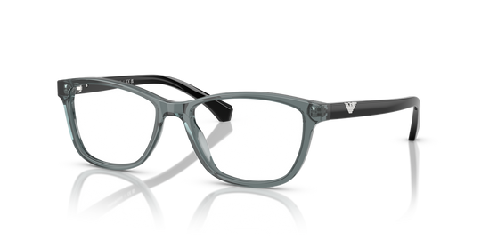 Emporio Armani EA3099 - Shiny Transparent Grey / Demo Lens (6364)
