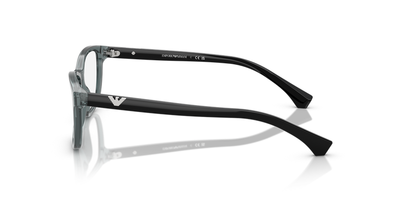 Emporio Armani EA3099 in Shiny Transparent Grey - Back View