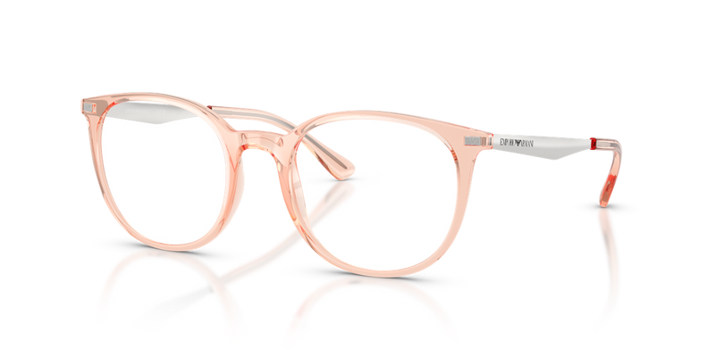 Emporio Armani EA3168 in Shiny Transparent Pink - Front View