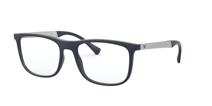 Emporio Armani EA3170 in Rubber Blue / Demo Lens (5474) - Front View