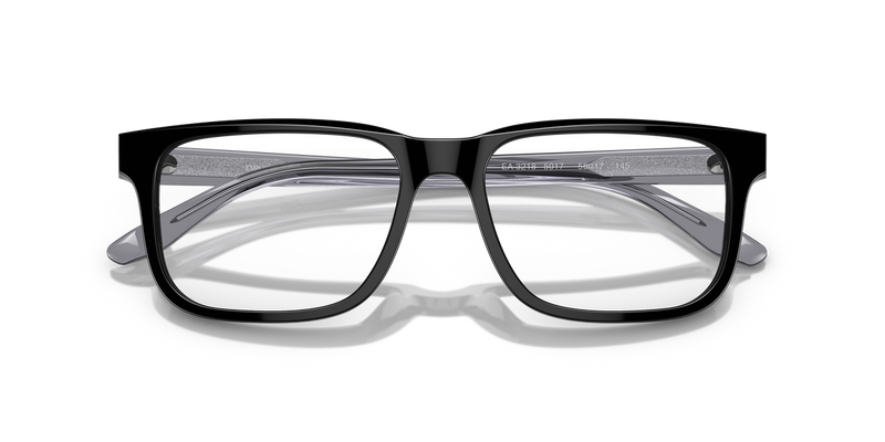 Emporio Armani EA3218 in Black / Demo Lens (5017) - Side View