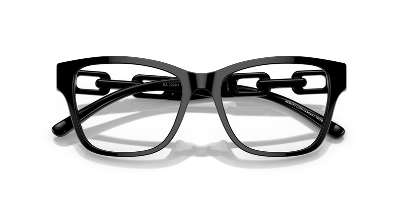 Emporio Armani EA3222U in Shiny Black - Side View
