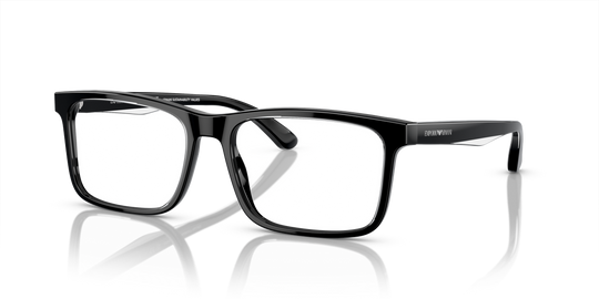 Emporio Armani EA3227 - Shiny Black/Top Crystal / Demo Lens (6051)