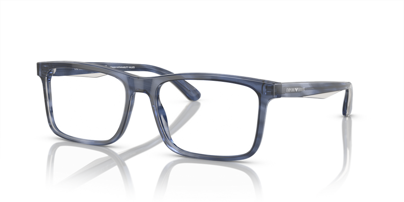 Emporio Armani EA3227 in Shiny Blue/Top Smoke - Alternate View