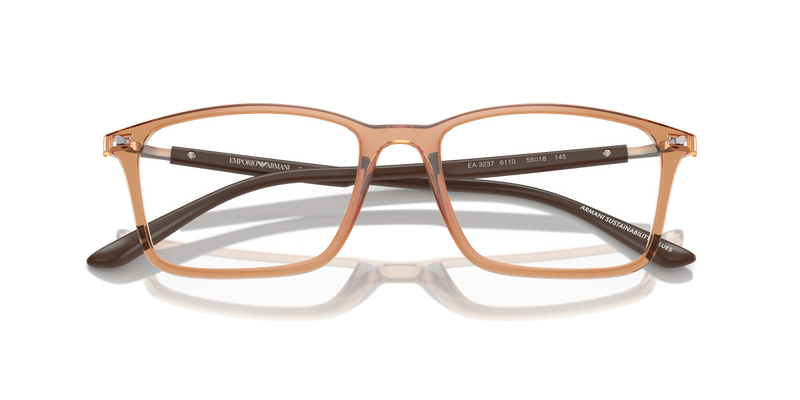 Emporio Armani EA3237 in Shiny Transparent Brown - Alternate View