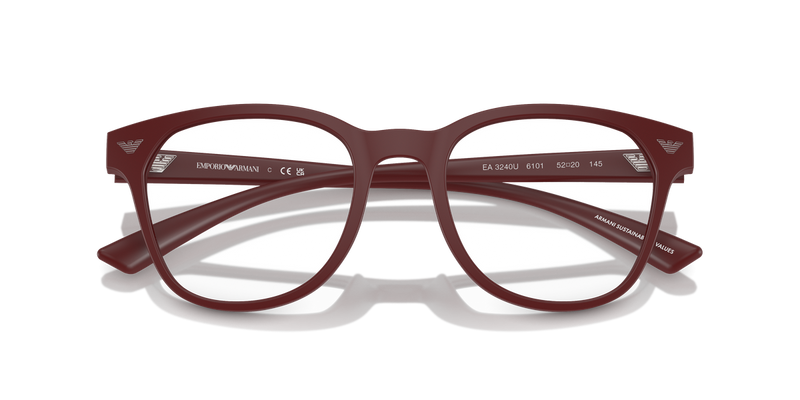 Emporio Armani EA3240U in Matte Bordeaux / Demo Lens (6101) - Alternate View