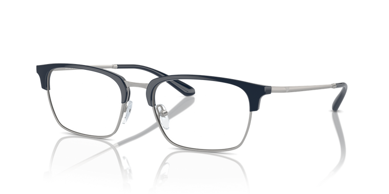 Emporio Armani EA3243 in Shiny Blue/Matte Silver - Front View