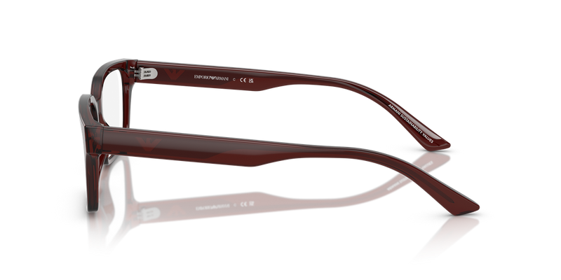 Emporio Armani EA3244 in Transparent Brown / Demo Lens (6174) - Back View
