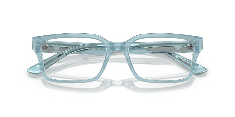 Emporio Armani EA3244 in Iridescent Light Blue / Demo Lens (6178) - Alternate View