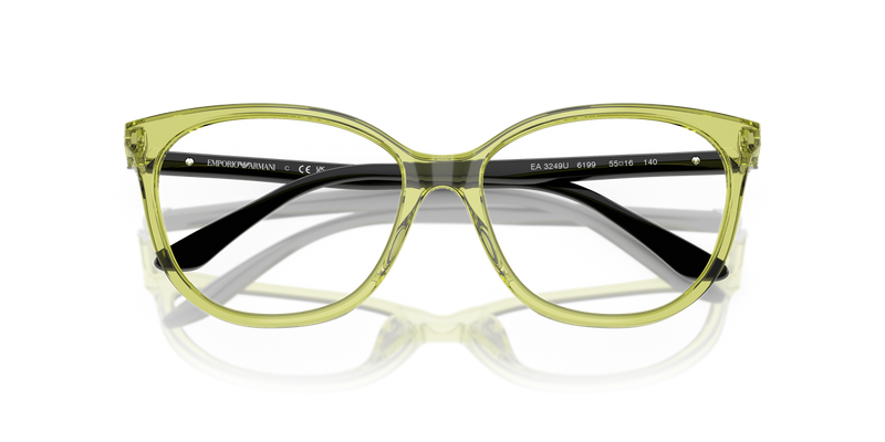 Emporio Armani EA3249U in Shiny Transparent Green - Alternate View