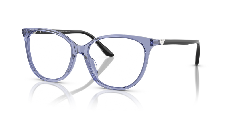 Emporio Armani EA3249U in Shiny Transparent Blue - Alternate View