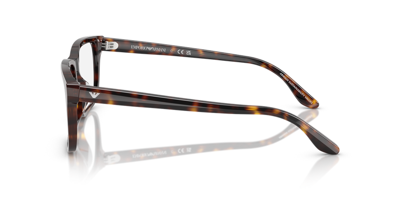 Emporio Armani EA3250U in Shiny Havana / Demo Lens (5026) - Back View