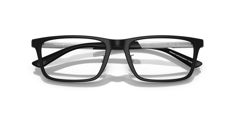 Emporio Armani EA3251D in Matte Black - Side View