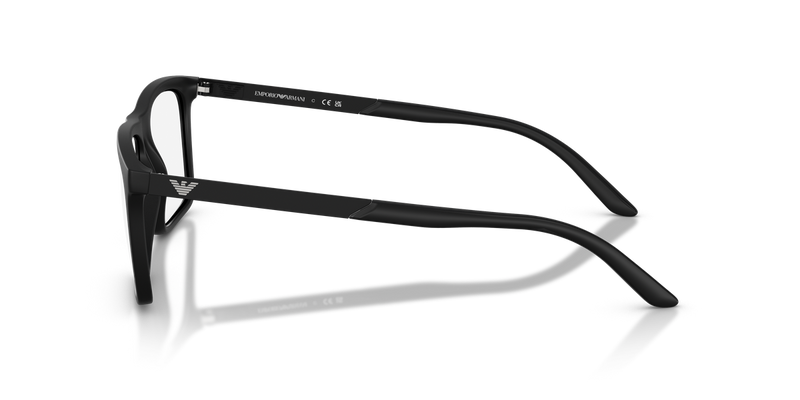 Emporio Armani EA3253F in Matte Black / Demo Lens (5001) - Back View