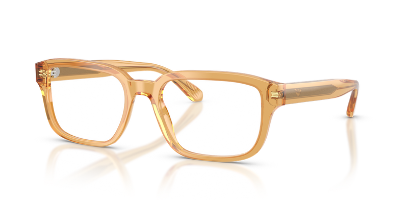 Emporio Armani EA3255 in Shiny Transparent Yellow - Front View