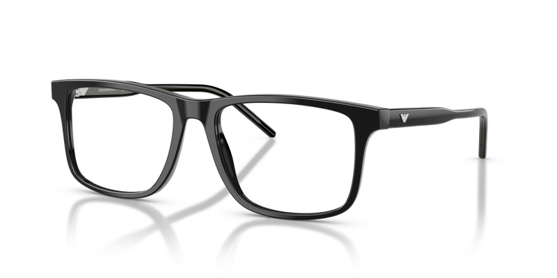 Emporio Armani EA3257 in Shiny Black / Demo Lens (5017) - Front View