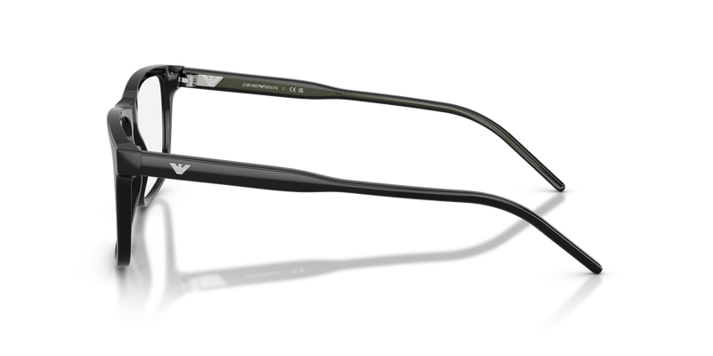 Emporio Armani EA3257 in Shiny Black / Demo Lens (5017) - Back View