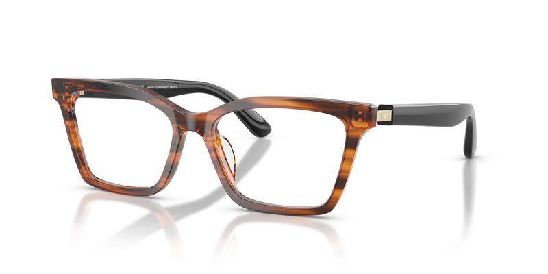 Emporio Armani EA3261U in Shiny Striped Yellow - Alternate View