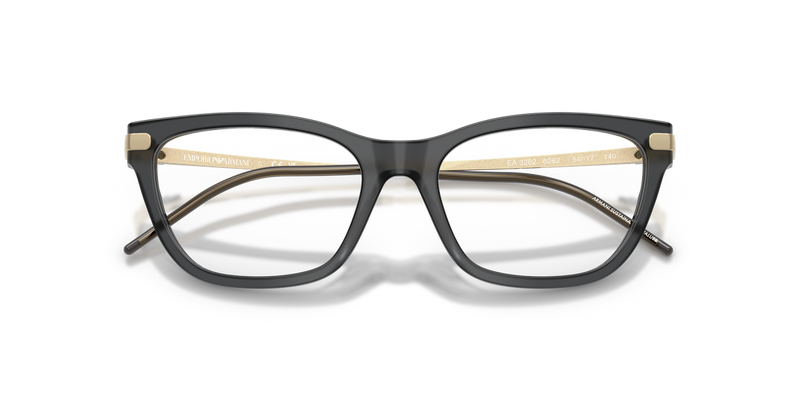 Emporio Armani EA3262 in Shiny Opal Black / Demo Lens (6262) - Side View