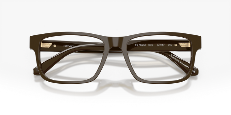 Emporio Armani EA3265U in Shiny Brown / Demo Lens (6307) - Alternate View